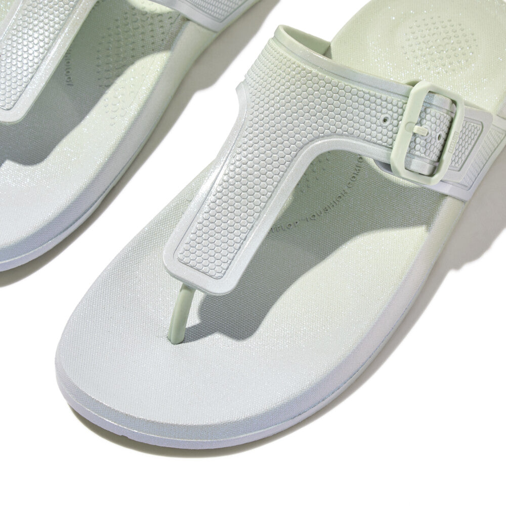 IQUSHION Iridescent Adjustable Buckle Flip-Flops – FitFlop Singapore