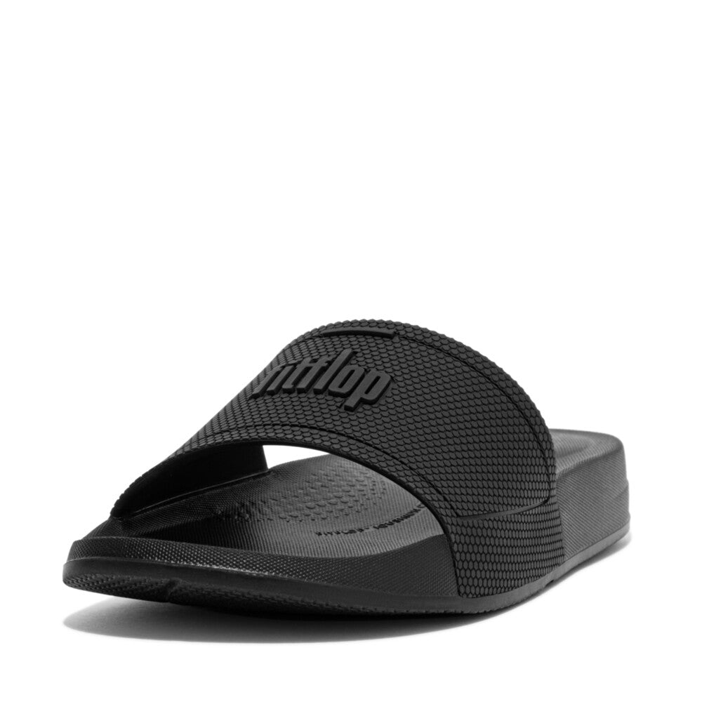 IQUSHION Pool Sliders - All Black (EQ3-090) | FitFlop Singapore